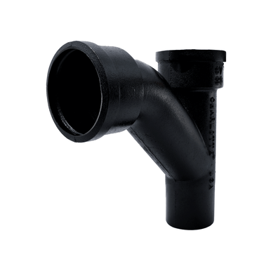 CHARLOTTE PIPE Charlotte Pipe 01013 Service Weight Combination Wye and 45 Degree Elbow 6 x 3 in (Long Turn Pattern)