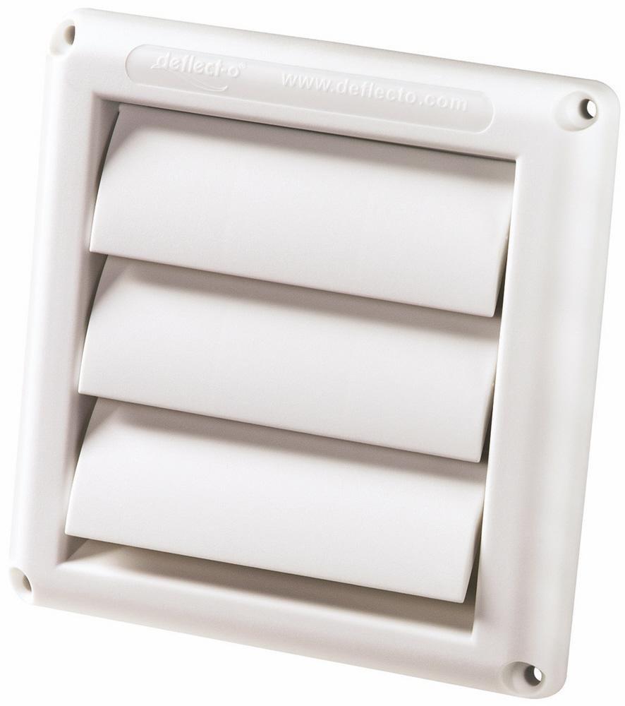 DEFLECTO Deflecto HS3W/48 Supurr-Vent Louvered Vent Hood 3 in Diameter x 6 in Height