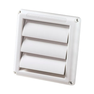 DEFLECTO Deflecto HS3W/48 Supurr-Vent Louvered Vent Hood 3 in Diameter x 6 in Height