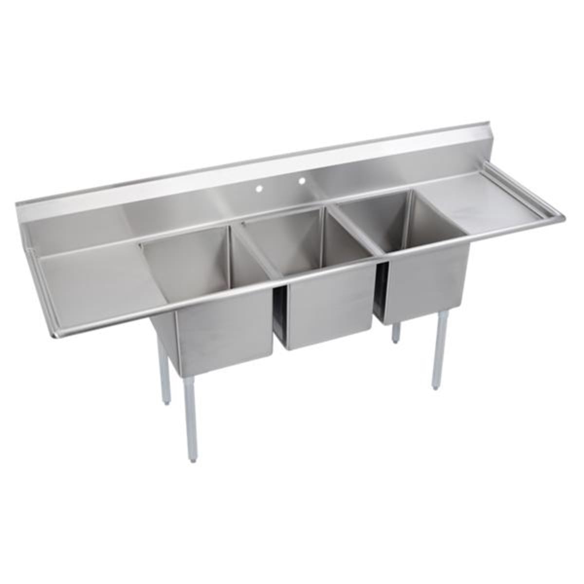 ELKAY Elkay 14-3C18X24-2-24X Dependabilt Three Compartment Scullery Sink (106 x 29-13/16 x 43-3/4)