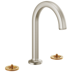 DELTA FAUCET Delta Faucet 65306LF-NKLHP Widespread Lavatory Faucet With Arc Spout Less Handles 1.5 Gpm (Two-Handle LHP)