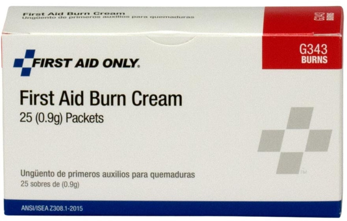 FIRST AID ONLY First Aid Only G343 Burn Cream 0.9 g (25/Box) 111113938