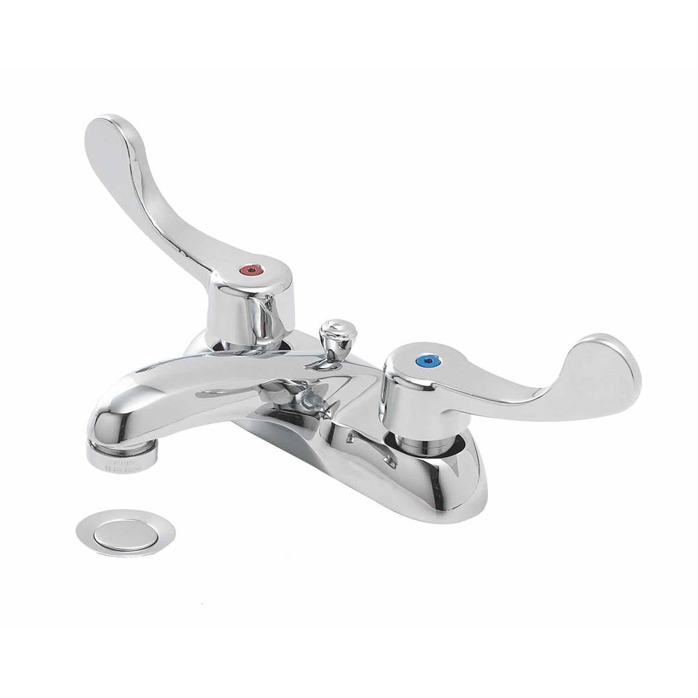GERBER Gerber GC044551 Commercial Two-Handle Centerset Lavatory Faucet (4 inches Centers) Pop-Up Drain