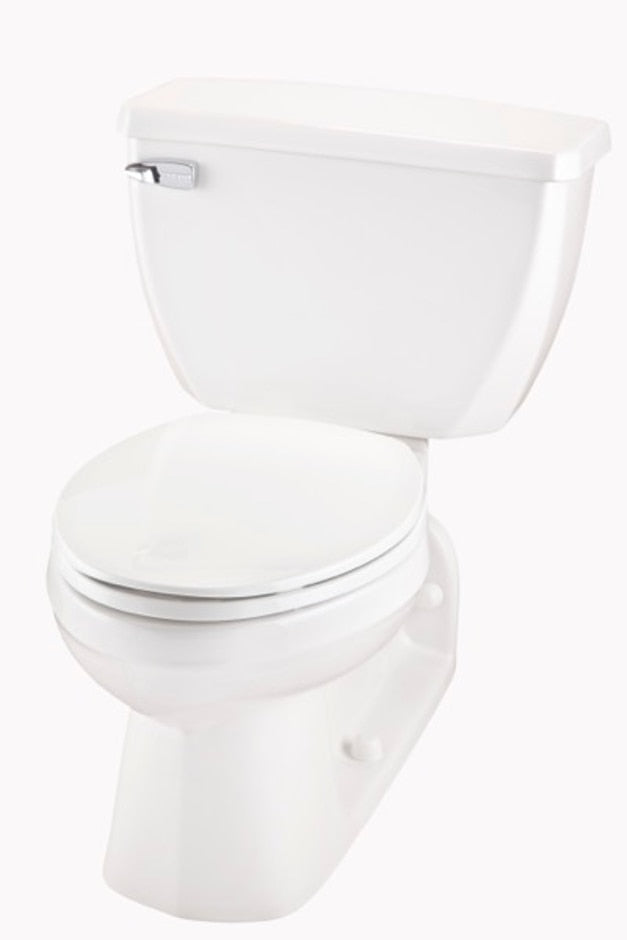 GERBER Gerber G0021374 Ultra Flush 1.6 gpf 4 1/4 inches Vertical Rough-In Two-Piece Back Outlet Elongated Toilet (GUF21374)