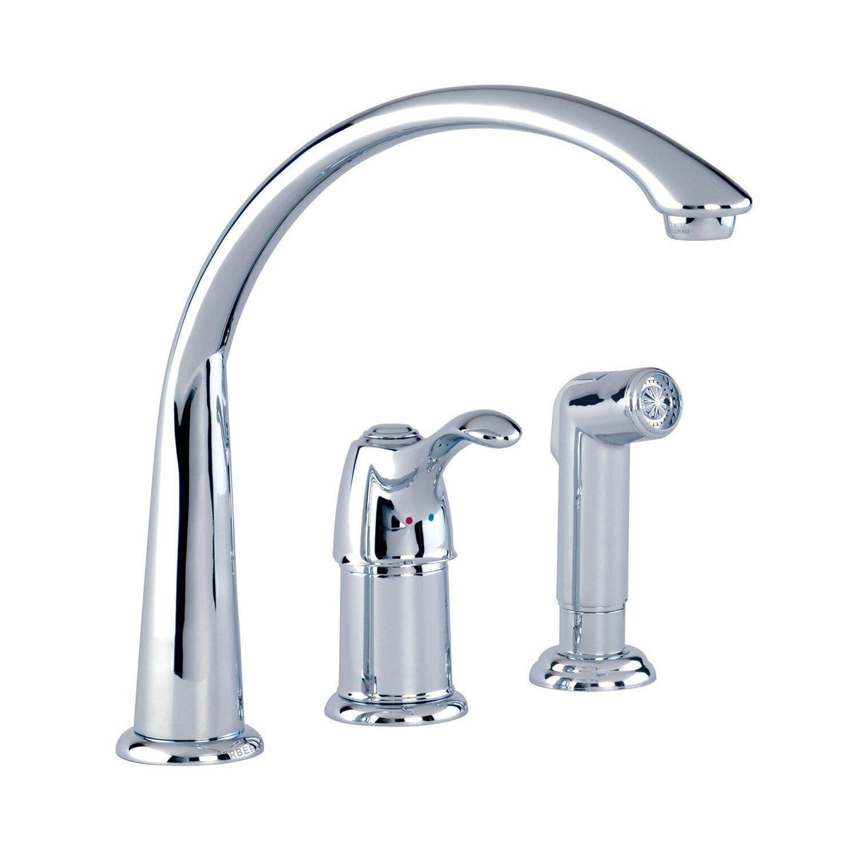 GERBER Gerber G0040103 Allerton Single Handle Hi-Arc Kitchen Faucet With Side Spray (3-Hole) G0092298