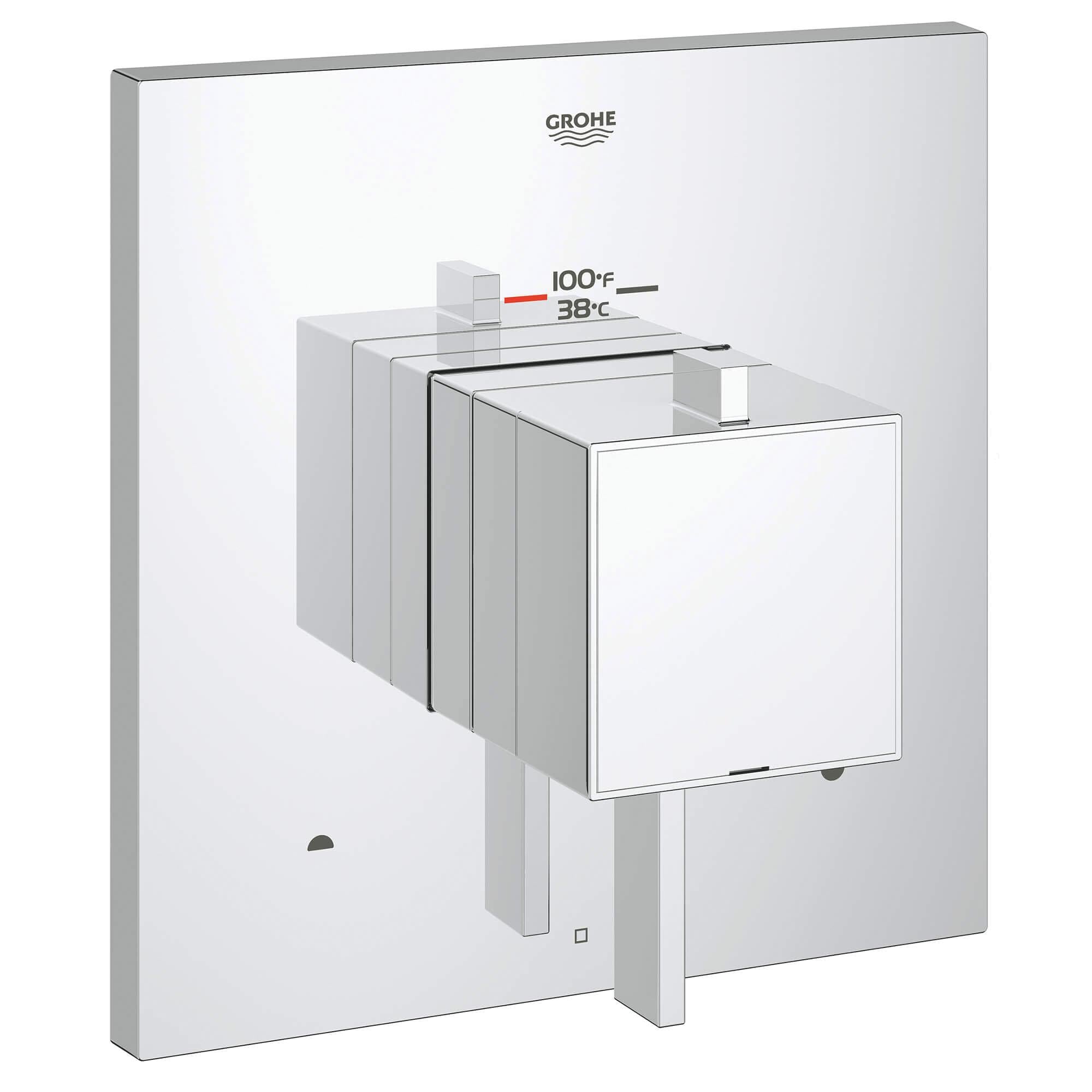 GROHE Grohe 19927000 Eurocube Trimset Rapido Bath 6.6 gpm (7-3/16 in)