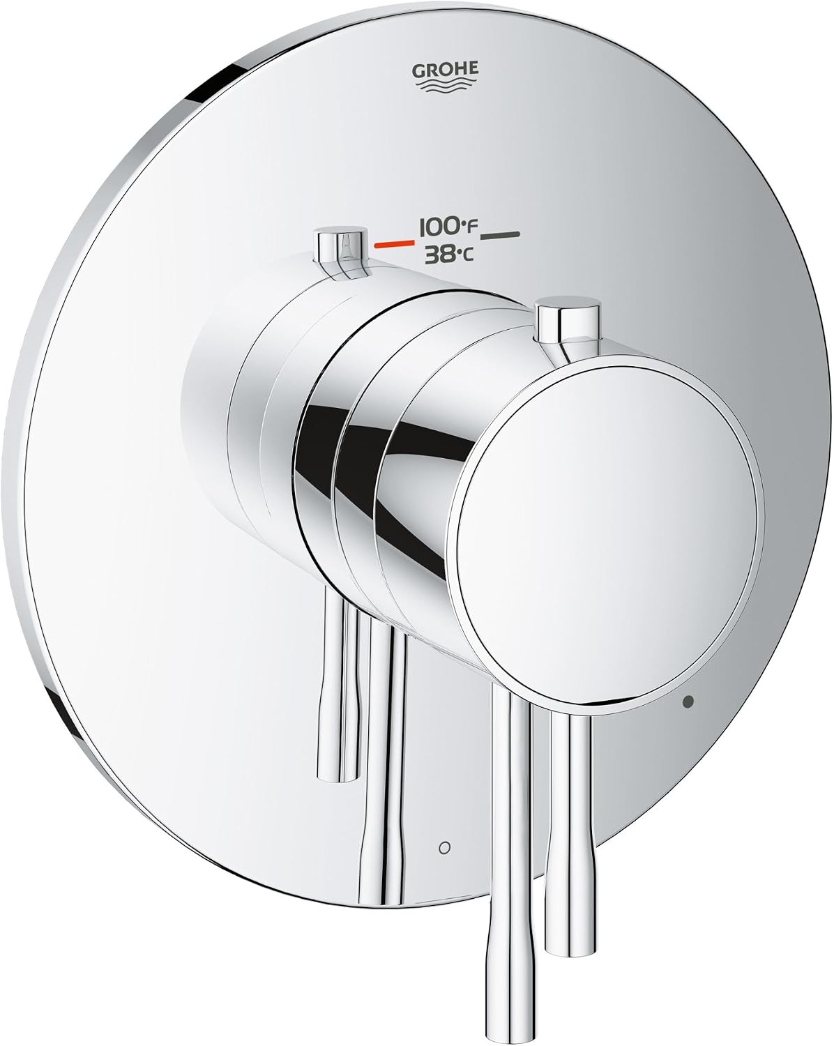 GROHE Grohe 19987001 Essence New 2-Handle Single Function Thermostatic Trim With Control Module (1) 24107000