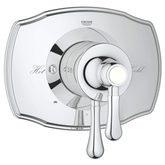 GROHE Grohe 19844000 GrohTherm 2000 Authentic Dual Function Trim with Control Module (7-1/2 in W x 4-7/8 to 6-1/16 in D x 6-3/4 in H)