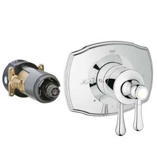 GROHE Grohe 19844000 GrohTherm 2000 Authentic Dual Function Trim with Control Module (7-1/2 in W x 4-7/8 to 6-1/16 in D x 6-3/4 in H)