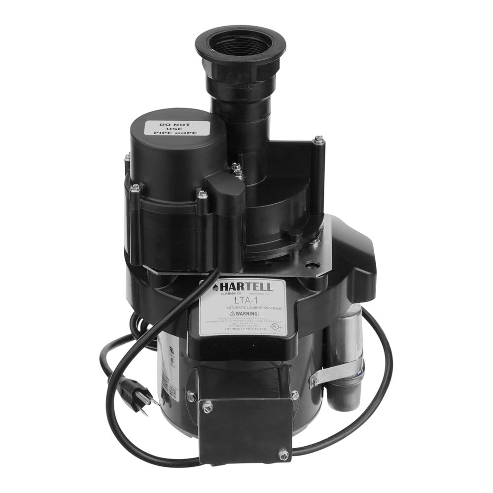 HARTELL Hartell 802210 LTA-1 Sink Drain Pump 115V (1/2 hp 27.5 GPM 14 ft)