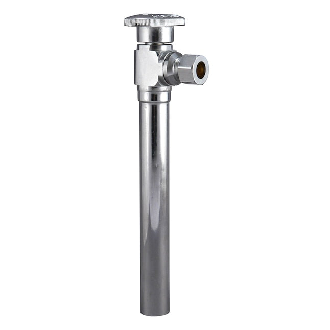 KEENEY Keeney 2100PCLF Quarter Turn Angle Valve 1/2-Inch Sweat x 3/8-Inch OD with 5-Inch Extension