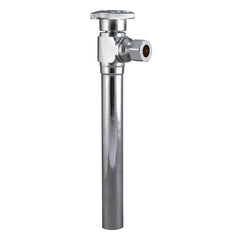 KEENEY Keeney 2100PCLF Quarter Turn Angle Valve 1/2-Inch Sweat x 3/8-Inch OD with 5-Inch Extension