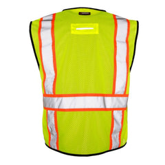 KISHIGO Kishigo 1580-2X-3X 6 Pocket Contrast Vest (2X-3X)