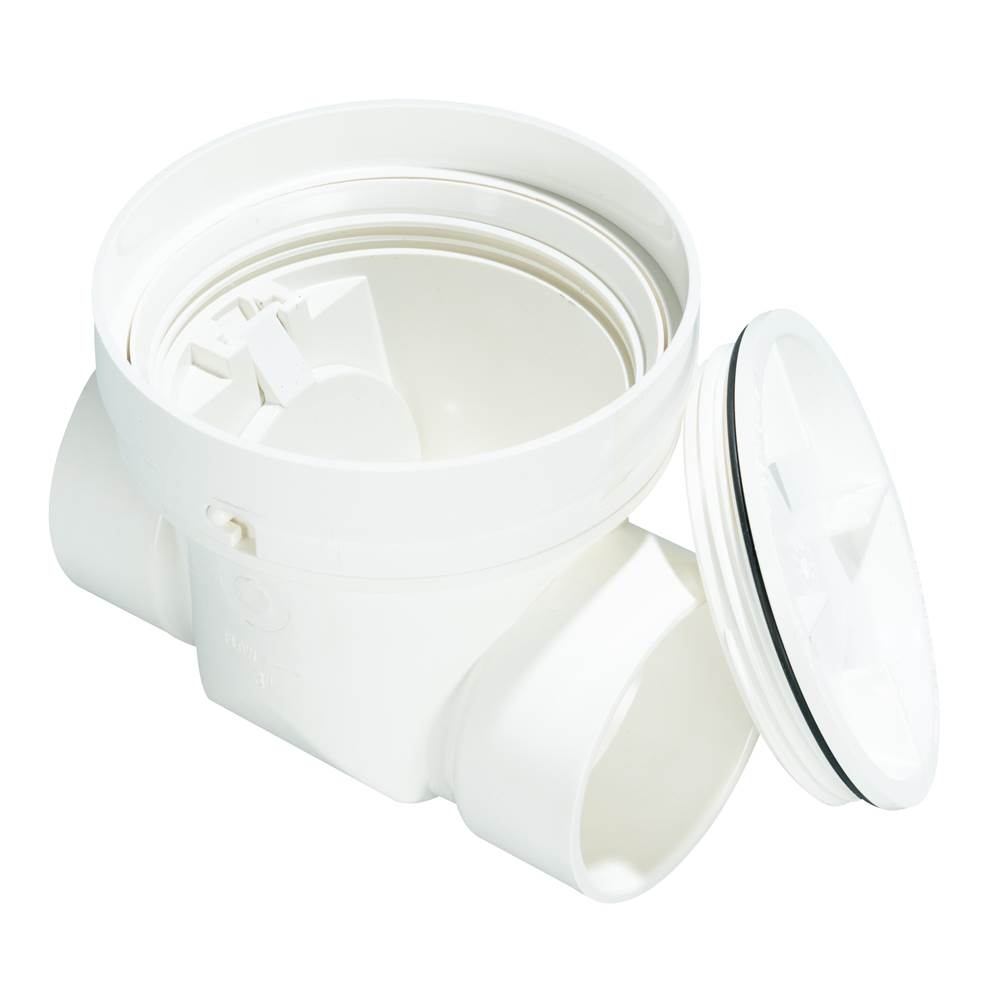 IPS Ips 86211 3 inches PVC Backwater Valve With Sleeve (3 inches / Fits 3 inches or 4 inches DWV) BWV3PAS