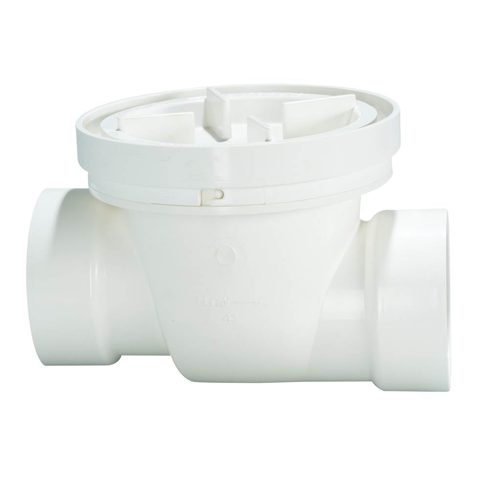 IPS Ips 86221 4 inches Pvc Backwater Valve With Sleeve (4 in) BWV4PAS