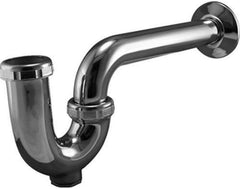 KEENEY Keeney 307CP 17 Ga P Trap With Cleanout & Flange (1-1/2 x 1-1/2)