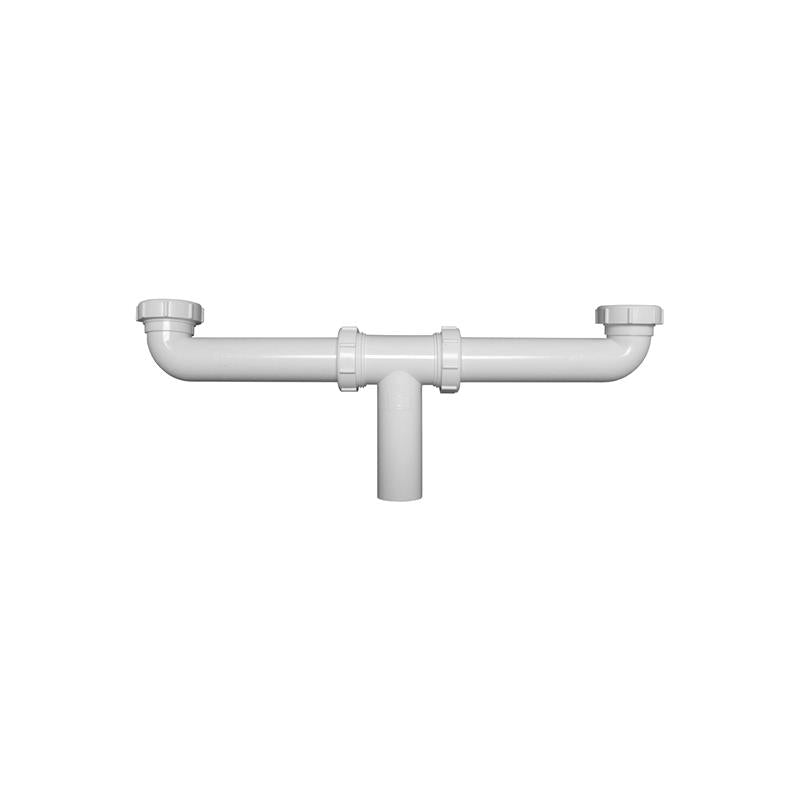 KEENEY Keeney 130-16W center outlet continuous waste with baffle tee (16 in) Oatey 9114A