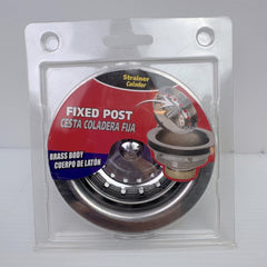KEENEY Keeney K5435DSBN Kitchen Sink Strainer with Fixed Post Basket (3-1/2-inch)
