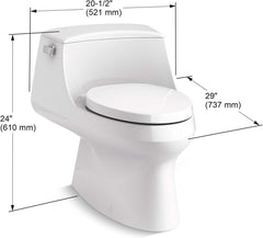 KOHLER Kohler 3722-0 San Raphael One-Piece Toilet Elongated (K-3722)
