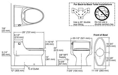 KOHLER Kohler 3722-0 San Raphael One-Piece Toilet Elongated (K-3722)