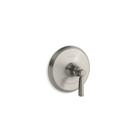 KOHLER Kohler T10593-4-BN Bancroft Single Handle Thermostatic Valve Trim (6-3/8 in Dia) KT10593-4-BN