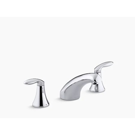 KOHLER Kohler P15294-4-CP Coralais bath-mount high-flow bath faucet trim with lever handles