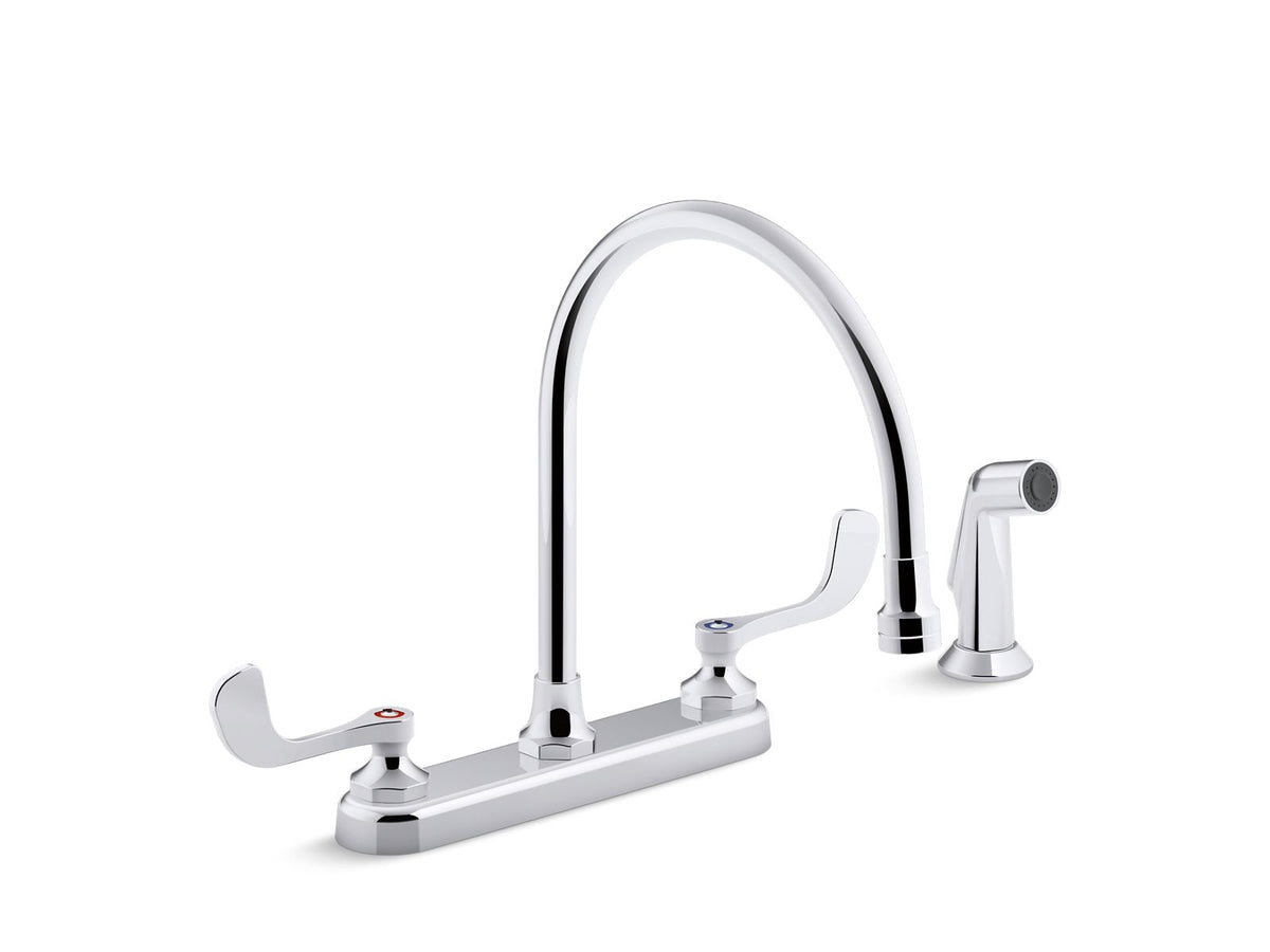 KOHLER Kohler 810T71-5AFA-CP Triton Bowe 1.8 gpm 9-5/16 in gooseneck spout with sidespray