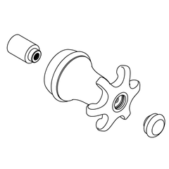 KOHLER Kohler 1192761-CP Handle Assembly Pack of 1 Replacement 1192761-CP