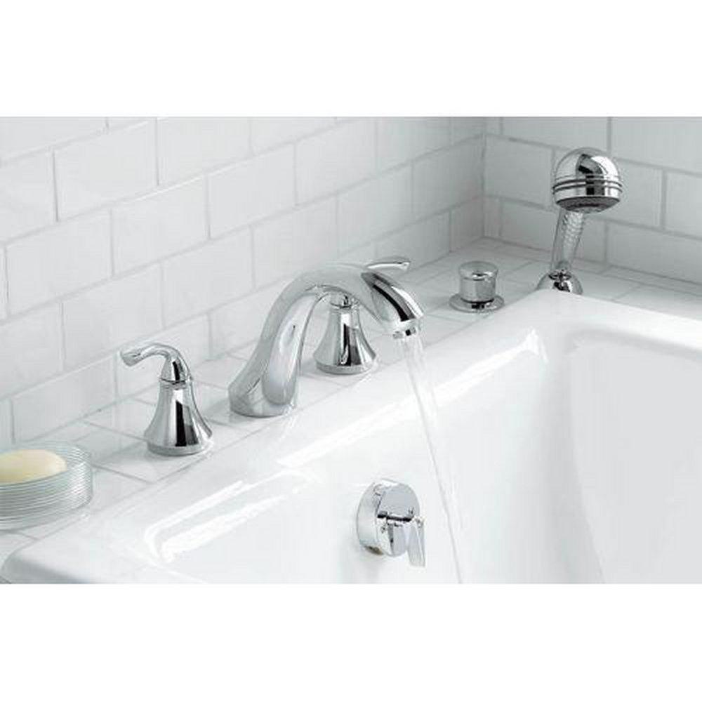 KOHLER Kohler T10278-4-CP Forte Two-Handle Roman Tub Faucet Trim Deck Mount K-T10278-4-CP