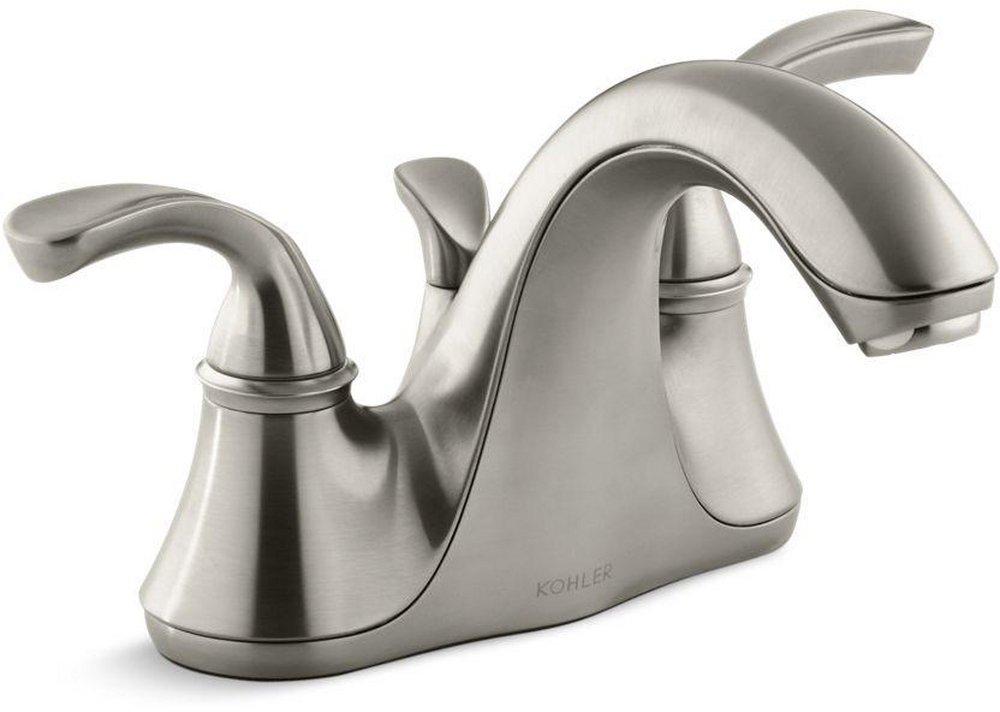 KOHLER Kohler 10270-4-BN Forte Two-Handle Centerset Bathroom Sink Faucet (4-Inch) K10270-4-BN
