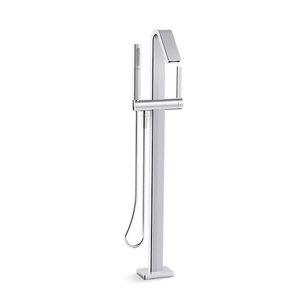 KOHLER Kohler T97330-4-CP Loure Single Handle Lever Floor Mount Filler 6 gpm (KT97330-4-CP)