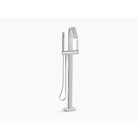 KOHLER Kohler T97330-4-CP Loure Single Handle Lever Floor Mount Filler 6 gpm (KT97330-4-CP)
