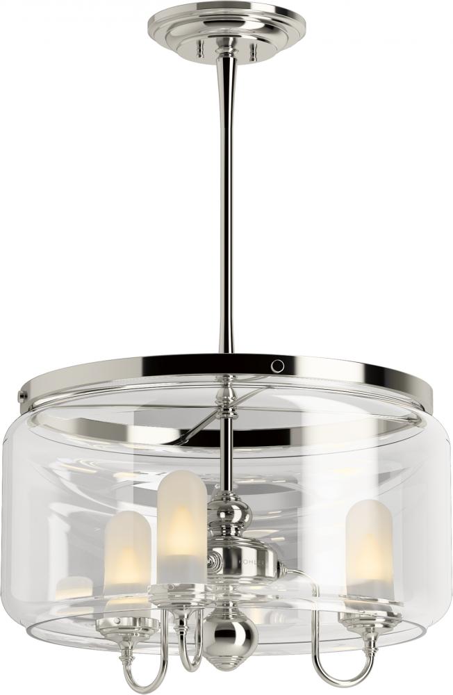 KOHLER Kohler 22656-CH03-SNL Artifacts 3-Light Traditional Chandelier (3-Light)