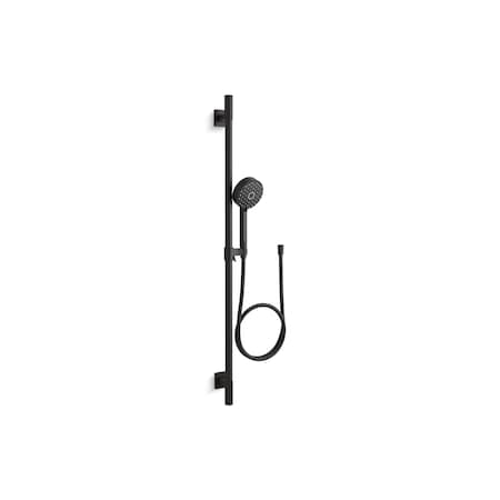 KOHLER Kohler 99898-BL Awaken G110 2.0 Gpm Premium Slidebar Kit (36-inch Slidebar, 60-inch Hose)