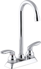 KOHLER Kohler 15275-4-CP Coralais Two-Hole Centerset Bar Sink Faucet With Lever Handles (2-Hole)