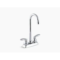 KOHLER Kohler 15275-4-CP Coralais Two-Hole Centerset Bar Sink Faucet With Lever Handles (2-Hole)