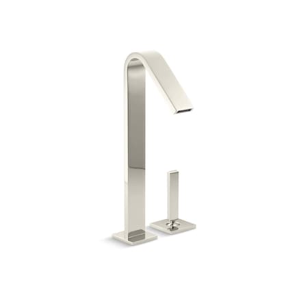 KOHLER Kohler 14660-4-SN Loure Tall Single-Handle Bathroom Sink Faucet With Lever Handle (1 Pack)