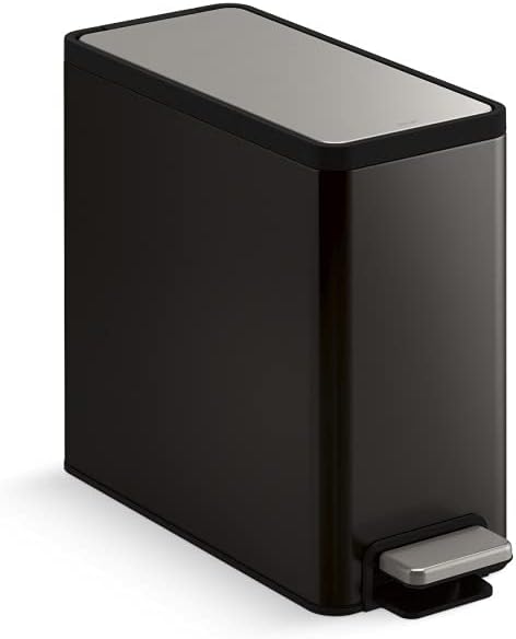 KOHLER Kohler 20957-BST Slim Step Trash Can 2.5 Gallon