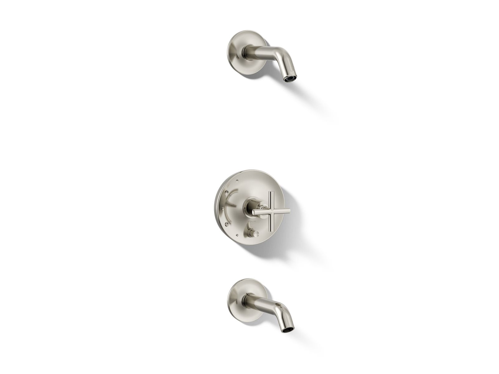 KOHLER Kohler T14420-3L-CP Purist Rite-Temp Bath and Shower Trim Kit 35 Degree Spout