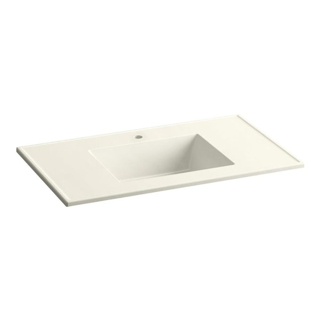 KOHLER Kohler 2781-1-G83 Ceramic/Impressions 37-in x 22-in Single Sink Single Hole Vanity Top