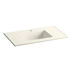 KOHLER Kohler 2781-1-G83 Ceramic/Impressions 37-in x 22-in Single Sink Single Hole Vanity Top
