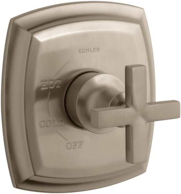 KOHLER Kohler TS16235-3-BV Margaux Rite-Temp Valve Trim With Cross Handle (1 Pack)