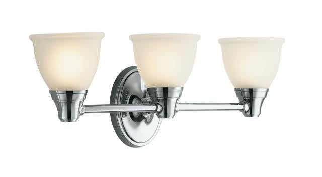 KOHLER Kohler 11367-CP Triple Light Bathroom Wall Sconce 100W (23 in) 11367-CPL