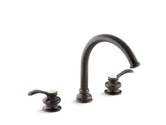 KOHLER Kohler T12885-4-2BZ Fairfax Deck-Mount Bath Faucet Trim (8-7/8 in Spout)