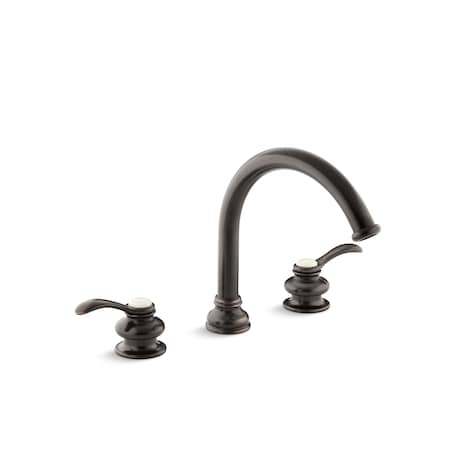 KOHLER Kohler T12885-4-2BZ Fairfax Deck-Mount Bath Faucet Trim (8-7/8 in Spout)