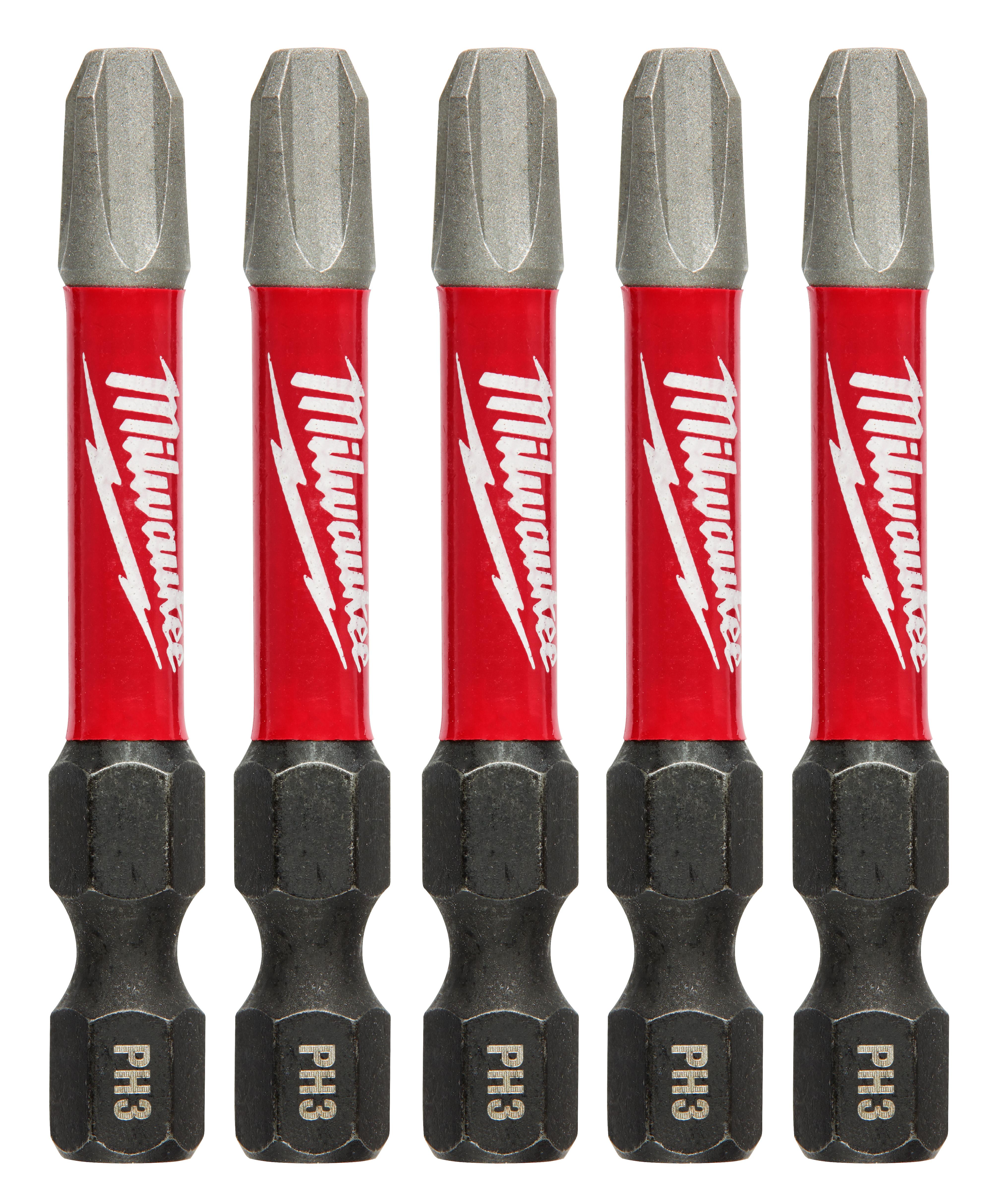 MILWAUKEE Milwaukee 48-32-4639 Shockwave 2 in PH3 Impact Driver Bits 5 Pack 48-32-4639