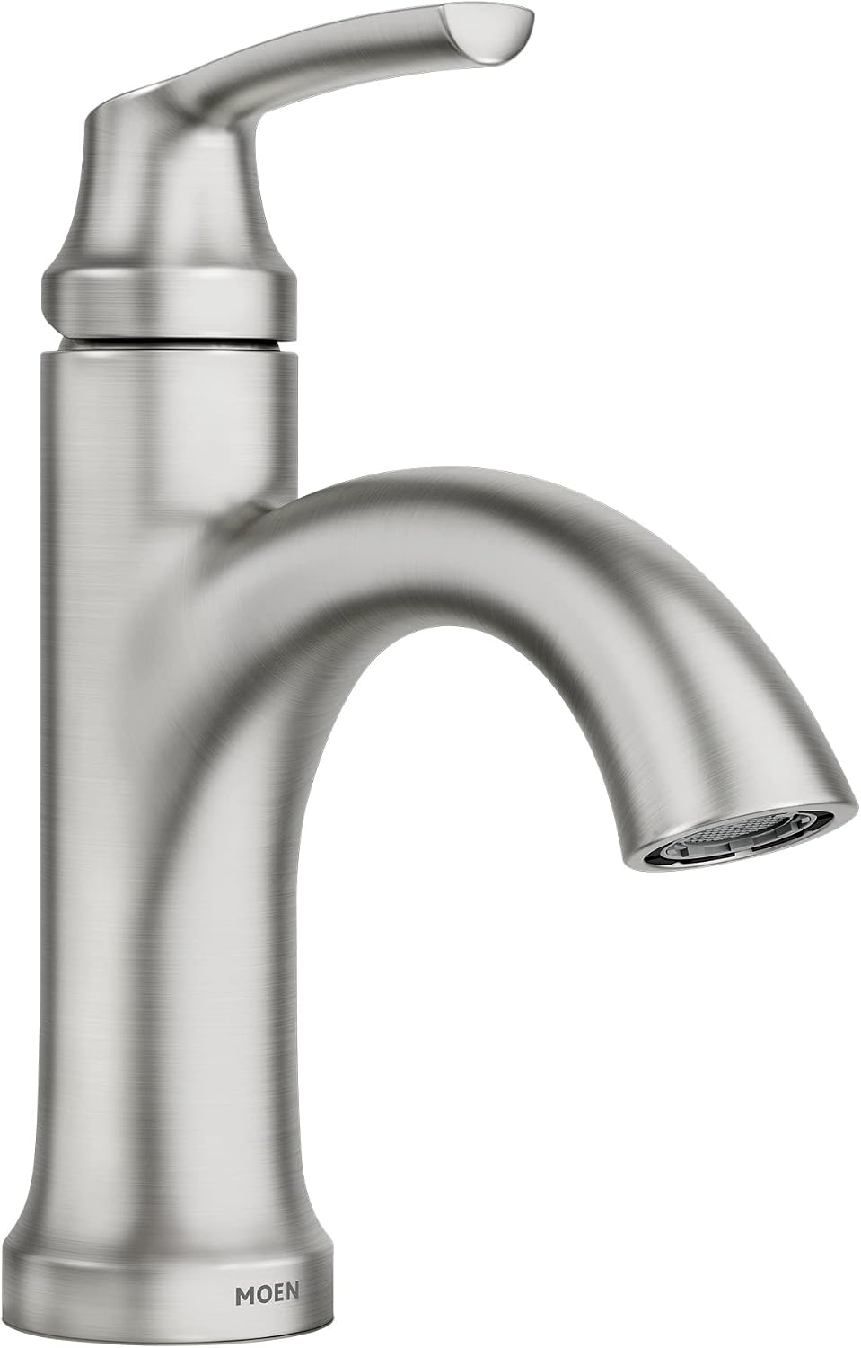 MOEN Moen 84980SRN Wellton Single-Handle Bathroom Faucet 4 in Centerset 84980SRN