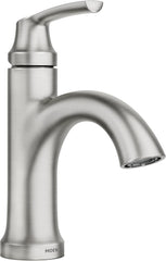 MOEN Moen 84980SRN Wellton Single-Handle Bathroom Faucet 4 in Centerset 84980SRN