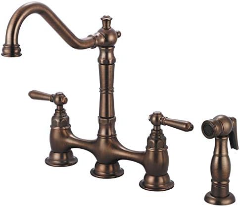 PIONEER INDUSTRIES Pioneer Industries 2AM501 Two Handle Kitchen Bridge Faucet 1.5 GPM (8-11/16 inches Spout Reach)