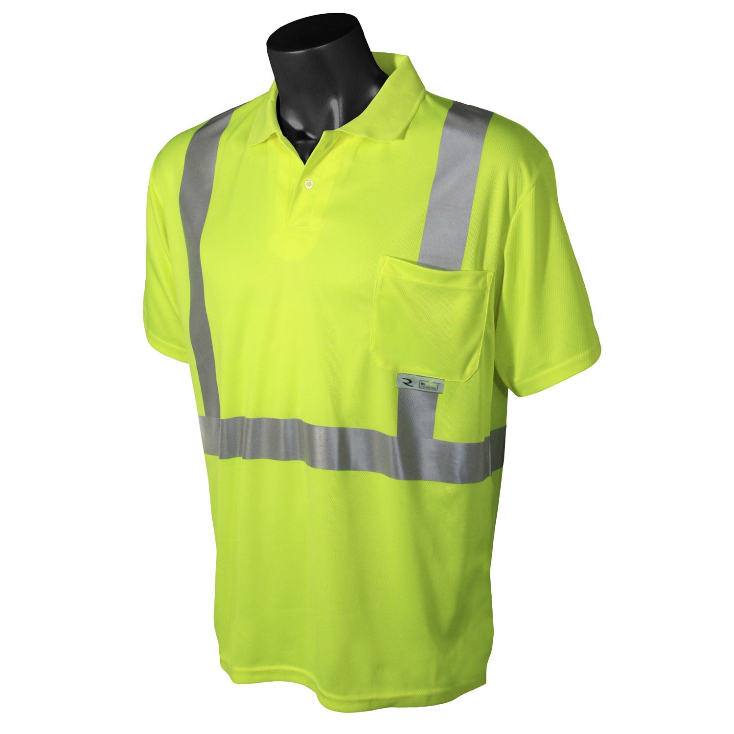RADIANS Radians ST12-2PGS-2X Class 2 High Visibility Safety Short Sleeve Polo 2X